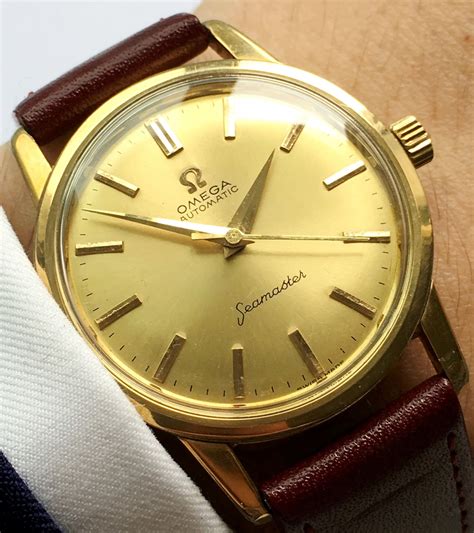 1990 omega seamaster|omega seamaster vintage gold plated.